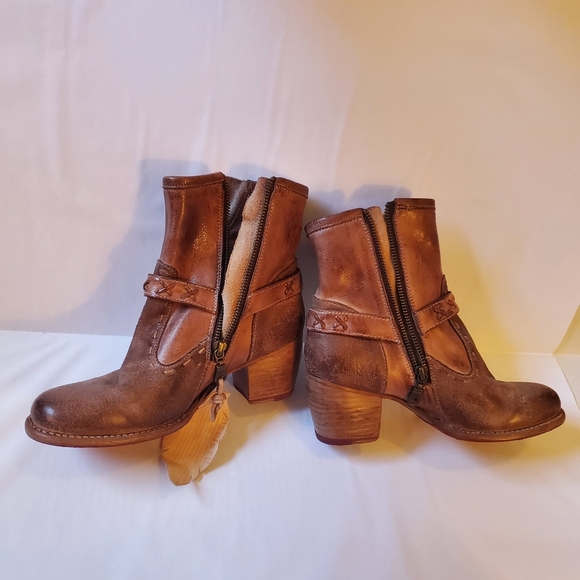 NWT Bed Stu Octane 2 Western Boot Tan Leather - Picture 4 of 9